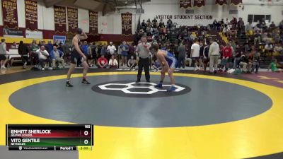 165 lbs Champ. Round 2 - Vito Gentile, Reynolds vs Emmitt Sherlock, Gilman School