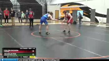 J-6 lbs Round 3 - Cullen Dickson, Waukon vs Nicholas Fox, Immortal Athletics WC