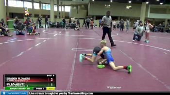 60 lbs Round 3 (6 Team) - Braden Flowers, Alabama Elite White vs Bo Callicott, Alabama Elite Black&nbsp;