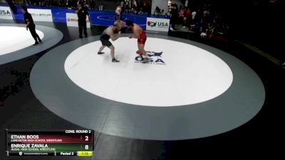 125 lbs Cons. Round 5 - Luke Cruz, California vs Peyton Reiser, War Eagles Wrestling