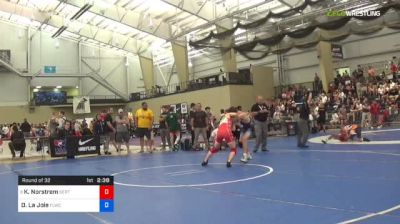 57 kg Round Of 32 - Kyle Norstrem, SERTC-VT vs Dominic La Joie, Finger Lakes Wrestling Club Prep