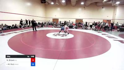 51 kg Cons 16 #2 - Nolan Brown, Big Game Wrestling Club MT vs Mikey Ruiz, Omada Kitrinos Wrestling Club