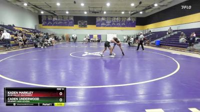 132 lbs Cons. Round 3 - Caden Underwood, Kearney High School vs Kaden Markley, Blue Valley Southwest