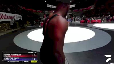 86 lbs Cons. Semi - Israel Manriquez, California vs Khristian Dove, Central Valley RTC