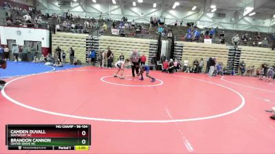 96-104 lbs Round 1 - Brandon Cannon, Center Grove WC vs Camden Duvall, Southport WC