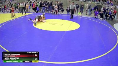 120 lbs Cons. Round 2 - Patrick Hanson, Astoria Mat Club vs Abel Swanson, Glendale Mat Club