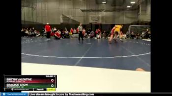 125 lbs Round 3 (6 Team) - Braxton Crow, Wyoming Gold vs Brittin Valentine, Nebraska Silver