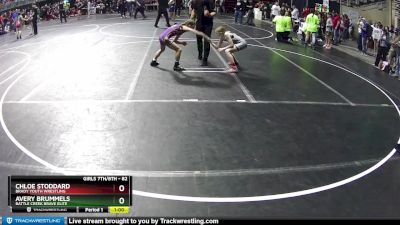 82 lbs Quarterfinal - Avery Brummels, Battle Creek Brave Elite vs Chloe Stoddard, Brady Youth Wrestling