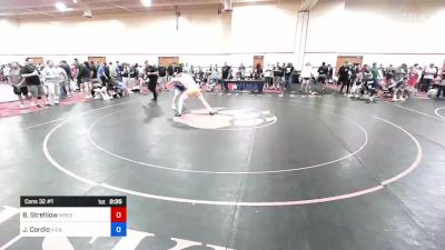 86 kg Cons 32 #1 - Ben Strehlow, Wrestling Factory vs Joshua Cordio, X-Calibur Athletics Wrestling Club