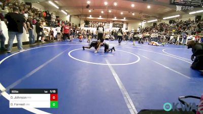 80 lbs Quarterfinal - Drey Johnson, Pin-King All Stars vs Declan Forrest, Vinita Kids Wrestling