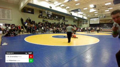 109 lbs Consi Of 4 - Nathaniel Granados, Merced vs Josiah Maestas, SLAM Academy (NV)