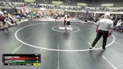 120 lbs Finals (8 Team) - Austin Laudenbach, Apple Valley vs Camden Thiele, Holmen