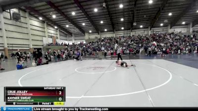 85 lbs Quarterfinal - Crue Jolley, Payson Pride Wrestling vs Kayner Sweat, Wasatch Wrestling Club