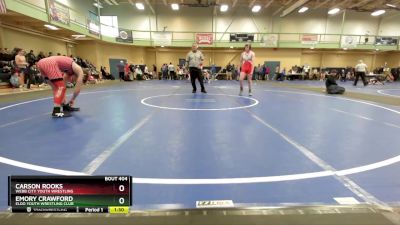 155 lbs Round 1 - Carson Rooks, Webb City Youth Wrestling vs Emory Crawford, Eldo Youth Wrestling Club