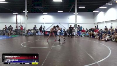 114 lbs Placement Matches (8 Team) - Matteo Crino, New York vs Brayden Sebold, Colorado Red