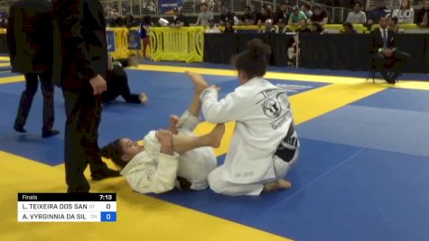 LETÍCIA TEIXEIRA DOS SANTOS vs ANNA VYRGINNIA DA SILVA ROCHA 2024 Pan Jiu Jitsu IBJJF Championship