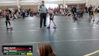 78 lbs Round 1 (6 Team) - Grady Selman, MI Pitbulls vs Isaac Treadway, Ares