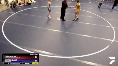 114 lbs Cons. Round 3 - Tim Strauss, Goodhue Wrestling Club vs Carter Barz, Minnesota