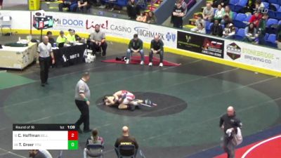 132 lbs Round Of 16 - Connor Hoffman, Belle Vernon vs Trevor Greer, Titusville