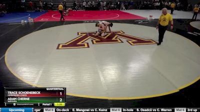 182 lbs Quarterfinal - Adam Cherne, Wayzata vs Trace Schoenebeck, Luxemburg-Casco