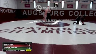 197 lbs Cons. Semi - Jackson Ormond, UW - La Crosse vs Habeeb Raji, Nebraska Wesleyan