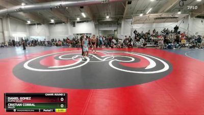 132 lbs Champ. Round 2 - Cristian Corral, Valley vs Daniel Gomez, Platte Valley