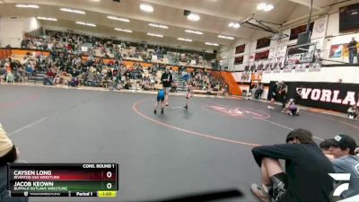 56 lbs Cons. Round 1 - Jacob Keown, Buffalo Outlaws Wrestling vs Caysen Long, Riverton USA Wrestling