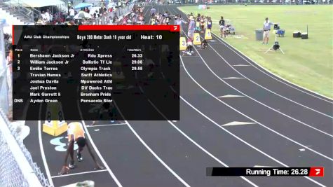 Youth Boys' 200m, Semi-Finals 10 - Age 10