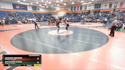 285 lbs Quarterfinal - Jackson Brinker, Cornell College vs Rayshawn Dixon, Ferrum College