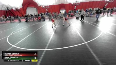 83 lbs Cons. Round 1 - Parker Gerber, CrassTrained: Weigh In Club vs Isaac Gedatus, Wisconsin