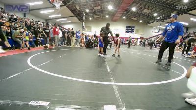 43-46 lbs Rr Rnd 1 - Taylor Cary, Owasso Takedown Club vs Easton Williams, HURRICANE WRESTLING ACADEMY