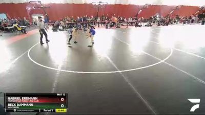 102 lbs Cons. Round 5 - Gabriel Erdmann, Mukwonago Wrestling Club vs Beck Dammann, Wisconsin