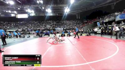 3A 170 lbs 3rd Place Match - Wyatt Samargis, Snake River vs Rafael Avalos, American Falls