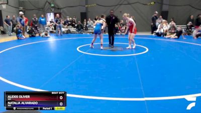 120 lbs Cons. Round 3 - Alexis Oliver, WA vs Natalia Alvarado, WA