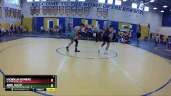138 lbs Round 6 (8 Team) - Josh Alter, Westside Wrestling Club vs Nicholas Romero, Black & Blue
