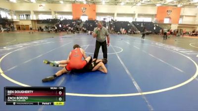 174 lbs Quarterfinal - Zach Borzio, Williams College vs Ben Dougherty, RIT