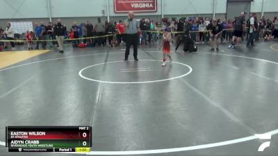 49 lbs Champ. Round 2 - Easton Wilson, 84 Athletes vs Aidyn Crabb, Riverheads Youth Wrestling