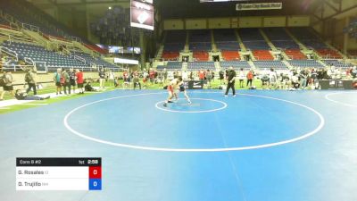 100 lbs Cons 8 #2 - Gabriel Rosales, Idaho vs Damian Trujillo, New Mexico