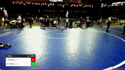 105 lbs Semifinal - Ilias Daraku, Jersey 74 vs Anthony Riotto, Edge Wrestling