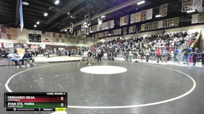 113 lbs Cons. Round 3 - Fernando Mejia, Centennial vs Evan Sta. Maria, Castro Valley