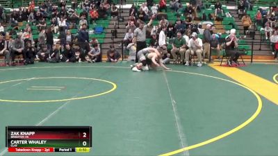 165 lbs Cons. Round 5 - Zak Knapp, Brighton HS vs Carter Whaley, CLAY