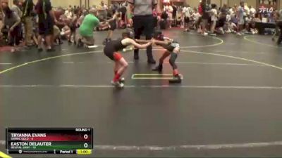 47 lbs Round 1 (4 Team) - Tryanna Evans, SVRWC Gold vs Easton DeLauter, Revival Gray