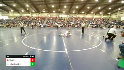 66 lbs Quarterfinal - Hazen Gerhardt, Cowan Wresting Academy vs Daniel Gunn, Westlake