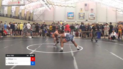 79 kg Quarterfinal - Jacob Oliver, Edinboro vs Joseph Walker, Mishawaka Wrestling Club