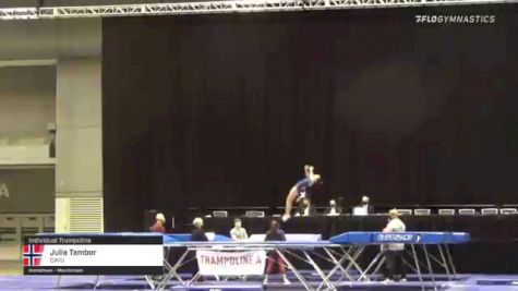 Julia Tambor - Individual Trampoline, CAVU - 2021 USA Gymnastics Championships