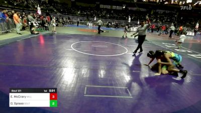 90 lbs Round Of 16 - Eli McCrary, Williamstown Braves vs Daniel Spisso, South Plainfield