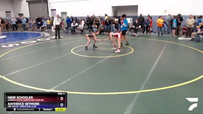 97 lbs Round 1 - Nixie Schooler, Juneau Youth Wrestling Club Inc. vs Kaydence Seymore, Mid Valley Wrestling Club