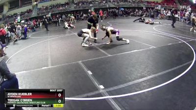 117 lbs Cons. Round 1 - Teegan O`Brien, Midwest Destroyers Wrestling Club vs Ayden Kuebler, GI Grapplers