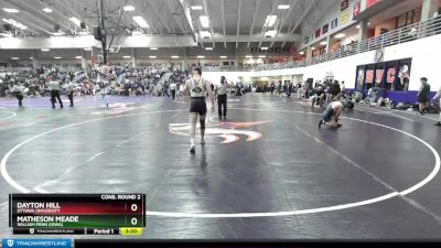 165 lbs Cons. Round 2 - Dayton Hill, Ottawa University vs Matheson Meade, William Penn (Iowa)