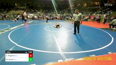 67 lbs Round Of 16 - Elijah Pagonis, BullTrained vs Macklin Doyle, Waverly Area Wrestling Club